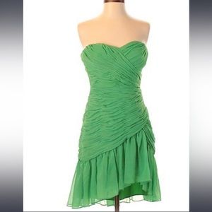 MAX & CLEO green strapless cocktail dress size 8